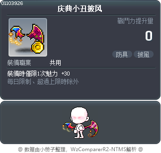 庆典小丑披风 Tooltip