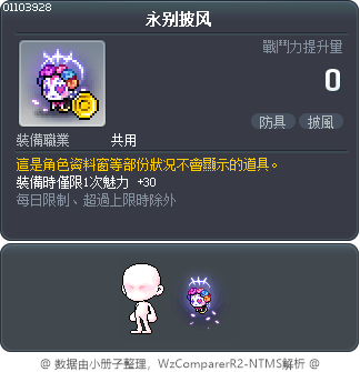 永别披风 Tooltip