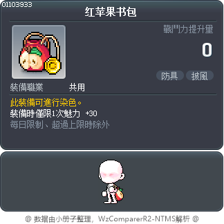 红苹果书包 Tooltip