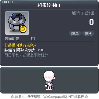 粗条纹围巾 Tooltip