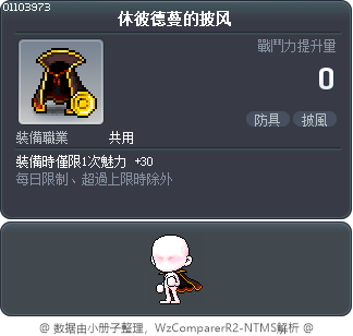 休彼德蔓的披风 Tooltip