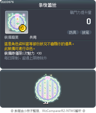 条纹蕾丝 Tooltip