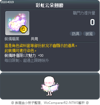 彩虹云朵翅膀 Tooltip