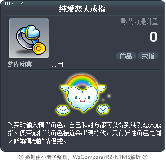 纯爱恋人戒指 Tooltip