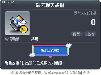 彩云聊天戒指 Tooltip