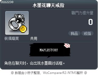 水墨花聊天戒指 Tooltip