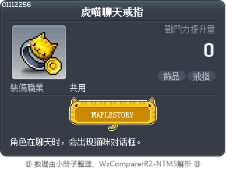 虎喵聊天戒指 Tooltip