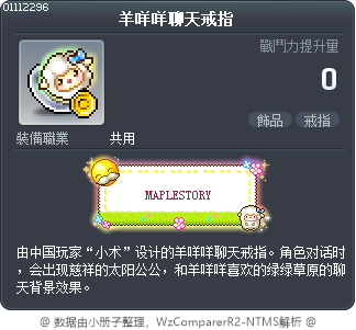 羊咩咩聊天戒指 Tooltip