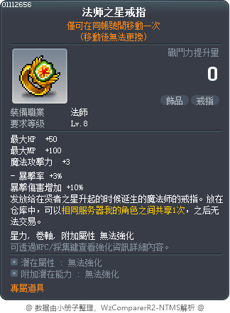 Wise Man's Ring Tooltip