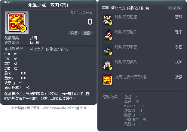 龙魂之戒—双刀(运) Tooltip
