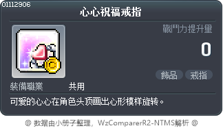 心心祝福戒指 Tooltip