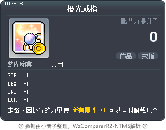 极光戒指 Tooltip