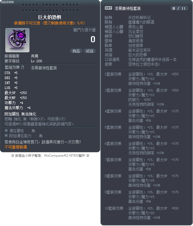 巨大的恐惧 Tooltip