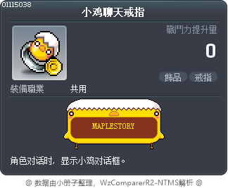 小鸡聊天戒指 Tooltip