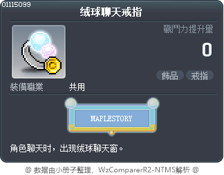 绒球聊天戒指 Tooltip
