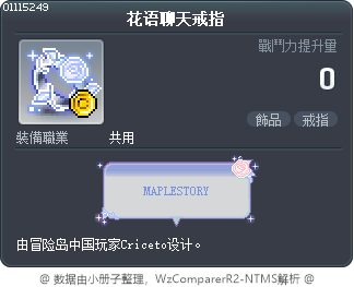 花语聊天戒指 Tooltip