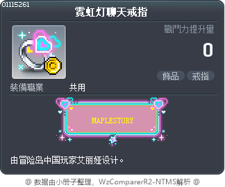 霓虹灯聊天戒指 Tooltip