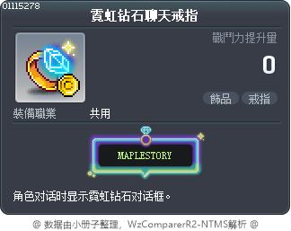 霓虹钻石聊天戒指 Tooltip