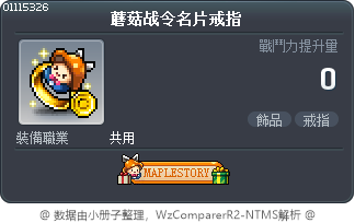 蘑菇战令名片戒指 Tooltip