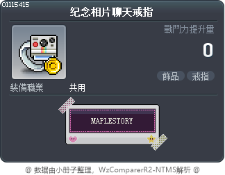 纪念相片聊天戒指 Tooltip