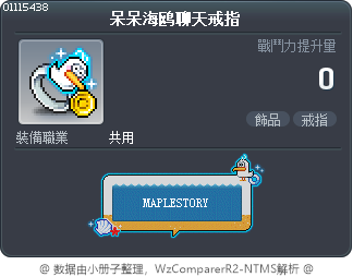 呆呆海鸥聊天戒指 Tooltip
