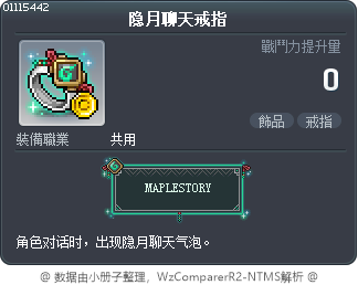 隐月聊天戒指 Tooltip