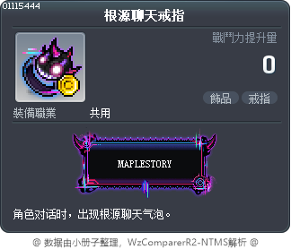 根源聊天戒指 Tooltip