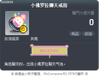 小佛罗拉聊天戒指 Tooltip