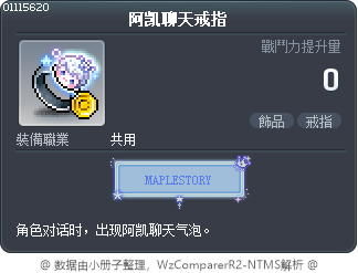 阿凯聊天戒指 Tooltip