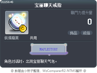 宝丽聊天戒指 Tooltip
