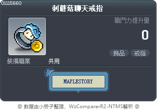 刺蘑菇聊天戒指 Tooltip
