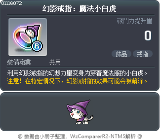 幻影戒指：魔法小白虎 Tooltip