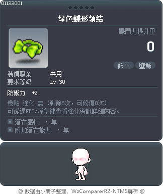 绿色蝶形领结 Tooltip