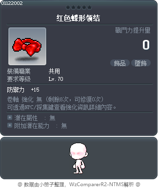 红色蝶形领结 Tooltip