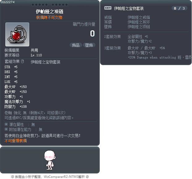 伊帕娅之项链 Tooltip