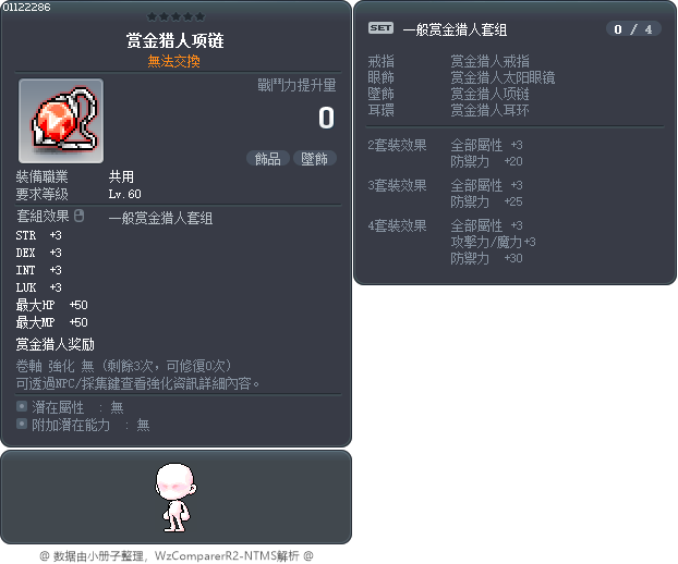 赏金猎人项链 Tooltip