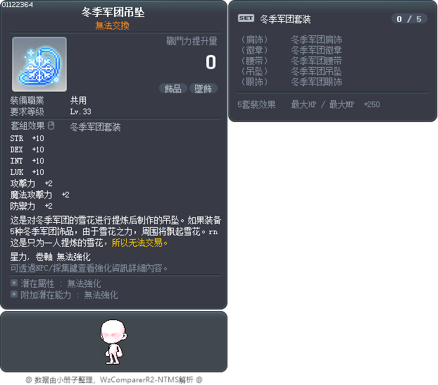 冬季军团吊坠 Tooltip
