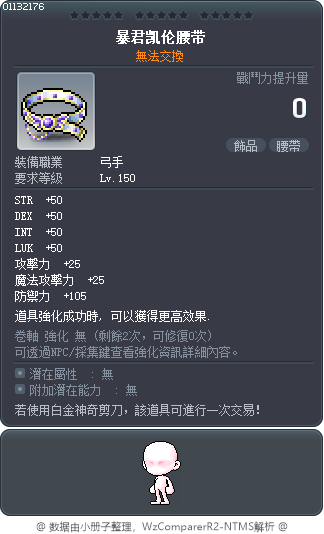 塔蘭特喀戎星腰帶 Tooltip