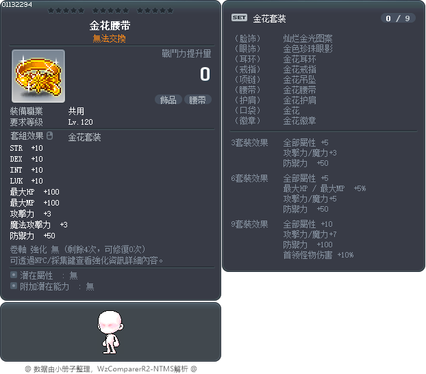 金花腰带 Tooltip