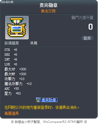 贵宾勋章 Tooltip