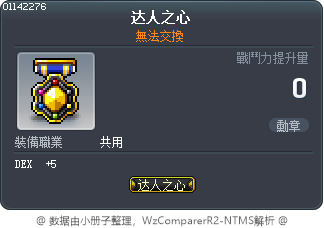 達人的心 Tooltip