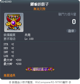 耀眼的影子 Tooltip