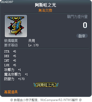 阿斯旺之光 Tooltip