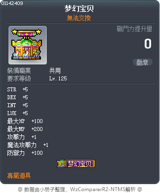 梦幻宝贝 Tooltip