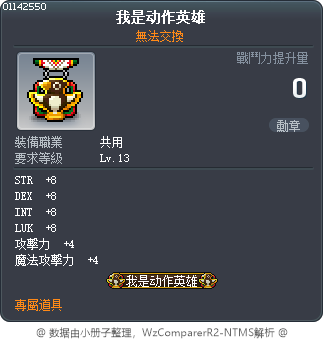 我是动作英雄 Tooltip