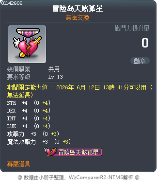 楓之谷天生單身 Tooltip