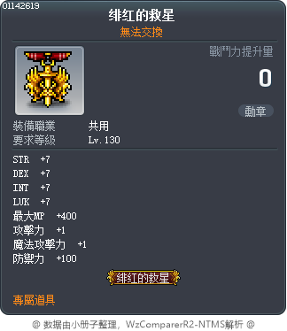 绯红的救星 Tooltip