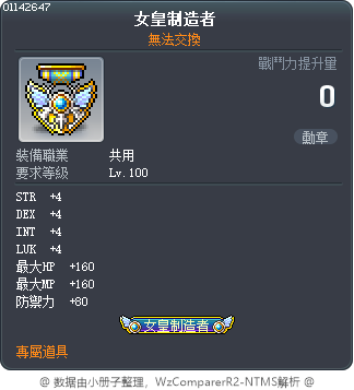 女皇制造者 Tooltip