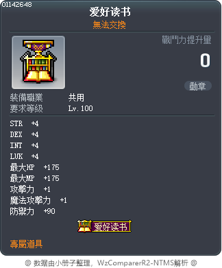 興趣是讀書 Tooltip