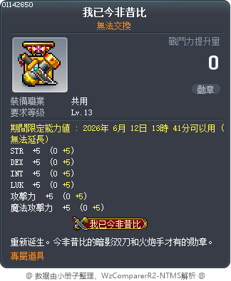 超越過去的自我 Tooltip
